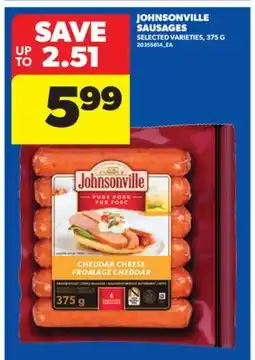 Real Canadian Superstore JOHNSONVILLE SAUSAGES, 375 G offer