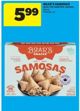 Real Canadian Superstore BRAR'S SAMOSAS, 624 G offer