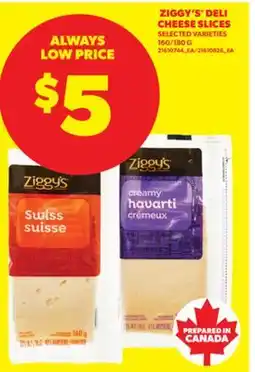 Real Canadian Superstore ZIGGY'S DELI CHEESE SLICES, 160/180 G offer