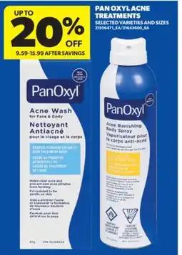 Real Canadian Superstore PAN OXYL ACNE TREATMENTS offer