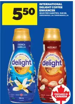 Real Canadian Superstore INTERNATIONAL DELIGHT COFFEE ENHANCER, 946 ML offer