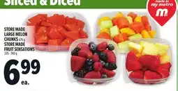 Metro STORE MADE LARGE MELON CHUNKS offer