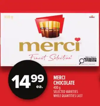 Metro MERCI CHOCOLATE offer
