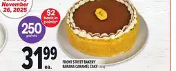 Metro FRONT STREET BAKERY BANANA CARAMEL CAKE offer