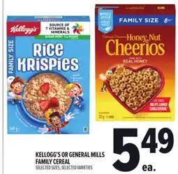 Metro KELLOGG'S OR GENERAL MILLS FAMILY CEREAL offer