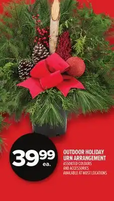 Metro OUTDOOR HOLIDAY URN ARRANGEMENT offer