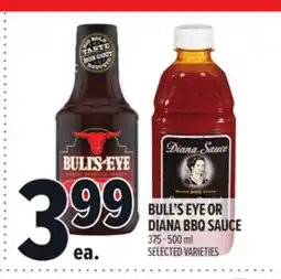 Metro BULL'S EYE OR DIANA BBQ SAUCE offer