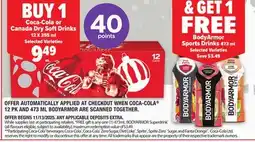 Metro COCA-COLA OR CANADA DRY SOFT DRINKS offer