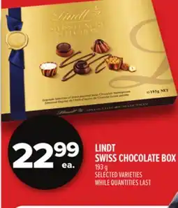 Metro LINDT SWISS CHOCOLATE BOX offer