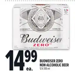 Metro BUDWEISER ZERO NON-ALCOHOLIC BEER offer