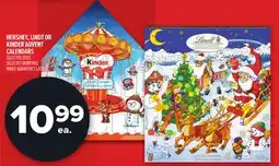 Metro HERSHEY, LINDT OR KINDER ADVENT CALENDARS offer