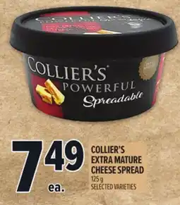 Metro COLLIER'S EXTRA MATURE CHEESE SPREAD offer