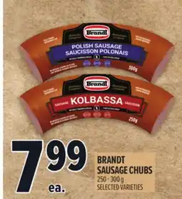 Metro BRANDT SAUSAGE CHUBS offer