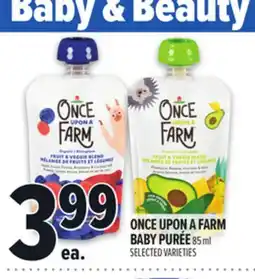 Metro ONCE UPON A FARM BABY PURÉE offer