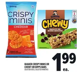 Metro QUAKER CRISPY MINIS OR CHEWY OR DIPPS BARS offer