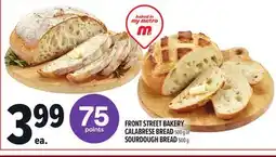 Metro FRONT STREET BAKERY CALABRESE BREAD offer