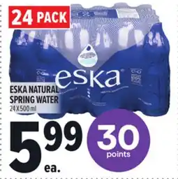 Metro ESKA NATURAL SPRING WATER offer