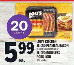 Metro LOU'S KITCHEN SLICED PEAMEAL BACON offer