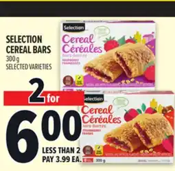 Metro SELECTION CEREAL BARS offer