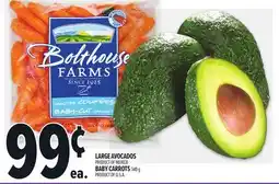 Metro LARGE AVOCADOS, BABY CARROTS offer