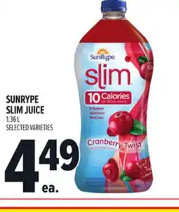 Metro SUNRYPE SLIM JUICE offer