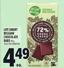 Metro LIFE SMART BELGIAN CHOCOLATE BARS offer