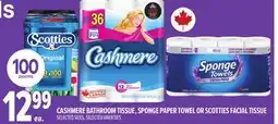 Metro CASHMERE BATHROOM TISSUE, SPONGE PAPER TOWEL OR SCOTTIES FACIAL TISSUE offer