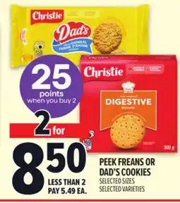 Metro PEEK FREANS OR DAD'S COOKIES offer