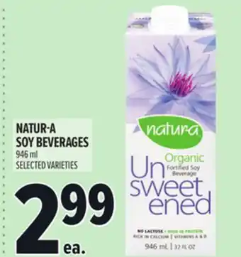 Metro NATUR-A SOY BEVERAGES offer