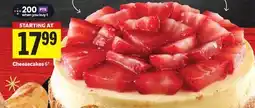 Foodland Cheesecakes offer