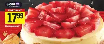 Foodland Cheesecakes offer