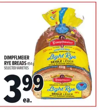 Metro DIMPFLMEIER RYE BREADS offer