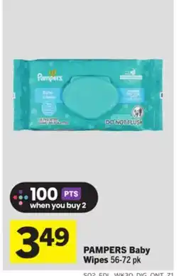Foodland PAMPERS Baby Wipes offer