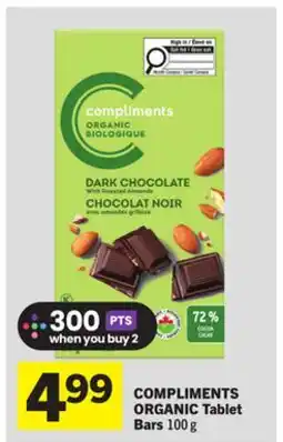 Foodland COMPLIMENTS ORGANIC Tablet Bars offer