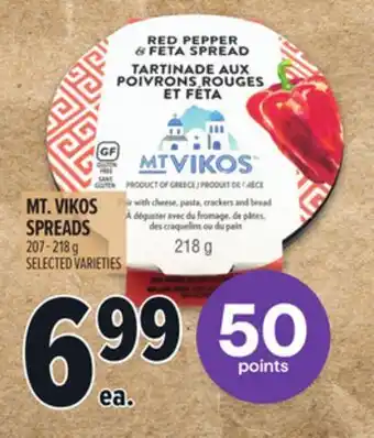 Metro MT. VIKOS SPREADS offer