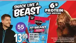 Metro JACK LINK'S MINI JERKY STICKS offer