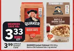 Foodland QUAKER Instant Oatmeal offer