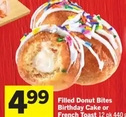 Foodland Filled Donut Bites Birthday Cake or French Toast offer