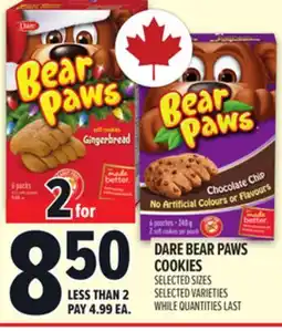 Metro DARE BEAR PAWS COOKIES offer