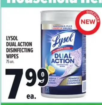 Metro LYSOL DUAL ACTION DISINFECTING WIPES offer