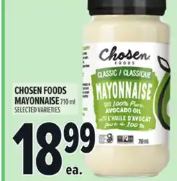 Metro CHOSEN FOODS MAYONNAISE offer