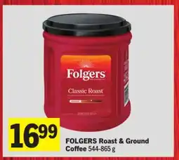 Foodland FOLGERS Roast & Ground Coffee offer
