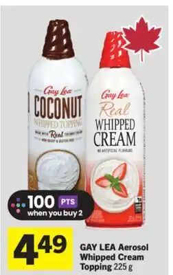 Foodland GAY LEA Aerosol Whipped Cream Topping offer
