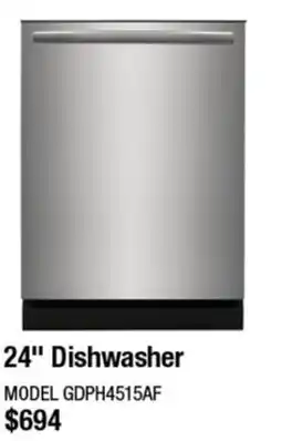Home Depot 24 Dishwasher offer