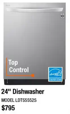 Home Depot 24 Top Control Dishwasher offer