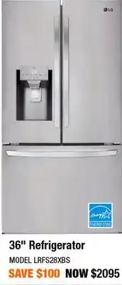 Home Depot 36 Refrigerator offer