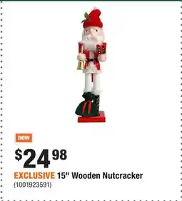 Home Depot EXCLUSIVE 15 Wooden Nutcracker offer