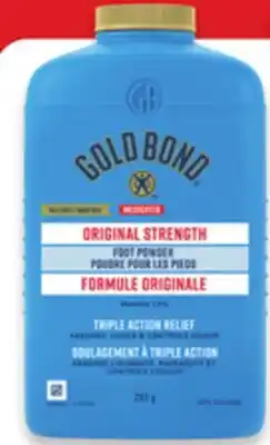 Walmart Gold Bond medicated foot powder 283 g offer
