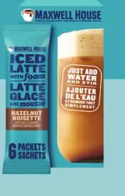 Walmart Maxwell House hazelnut iced latte offer