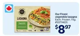 Walmart Our Finest vegetable lasagna offer
